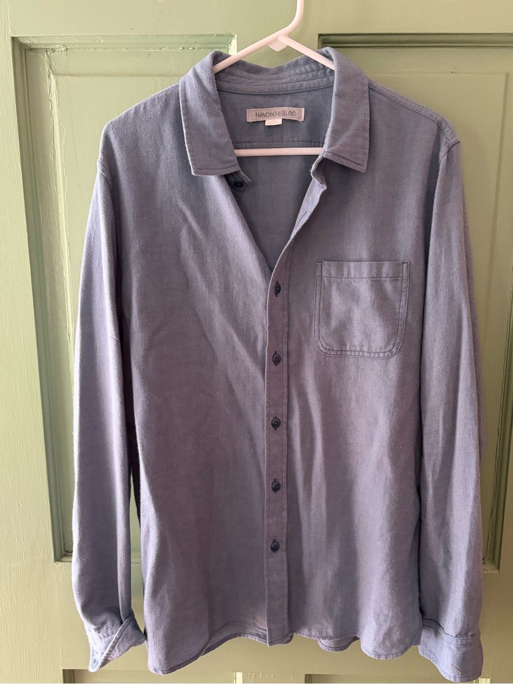 Outerknown organic cotton dress shirt lightweight flannel